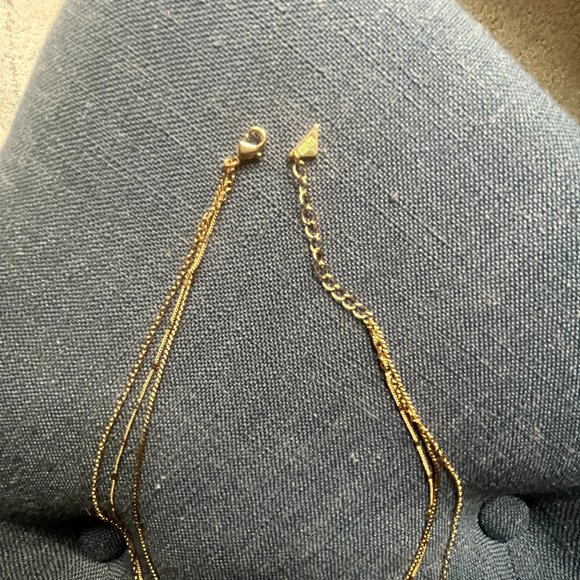 *HP* NIB! Sterling Forever Gold Plated 3 Layer Dainty Necklace [gift wrapped!] - Picture 5 of 13